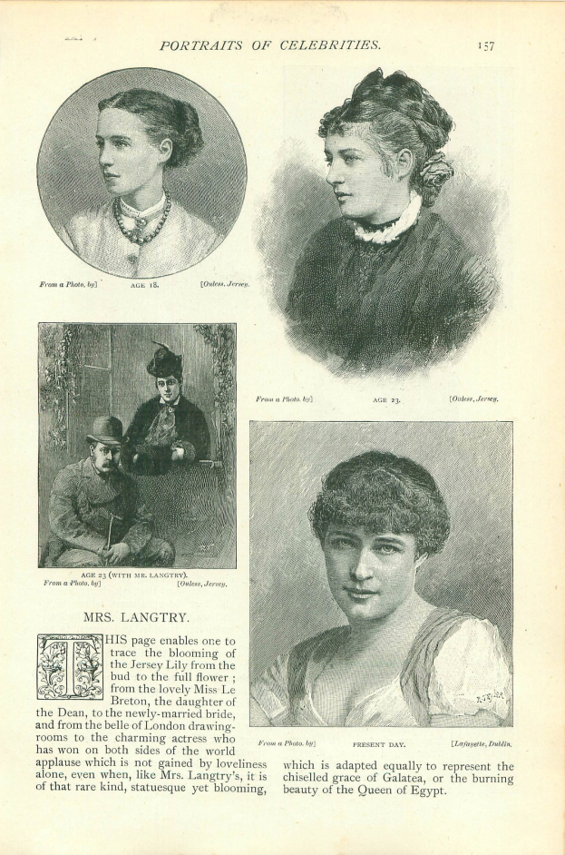 Ein altes aufgeschlagenes Buch mit Illustrationen von Frauen und Männern auf seinen Seiten, das sichtbaren Text zeigt.