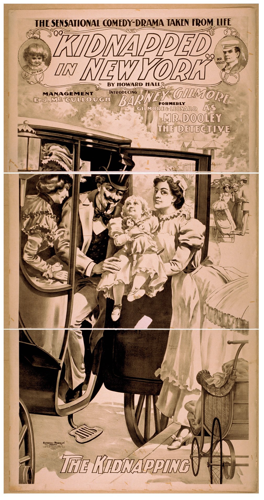 Plakat für 'Entführt in New York', das eine Gruppe besorgter Menschen in einem Fahrzeug unter einem trüben Farbschema zeigt.