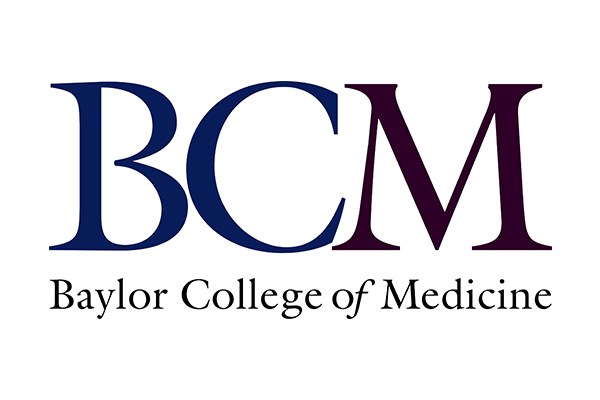 Moderner, fettgedruckter Text "Baylor College of Medicine" auf einem weißen Hintergrund.