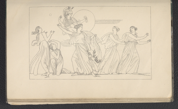 A book cover featuring a vibrant illustration of a group of women dancing in energetic, synchronized poses with detailed clothing and facial features.