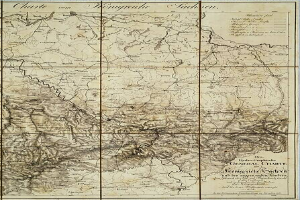 Eine Karte des britischen Empire aus dem 19. Jahrhundert, die sich auf das Königreich Sachsen-Anhalt konzentriert und detaillierte Textinformationen auf dem Papier enthält.