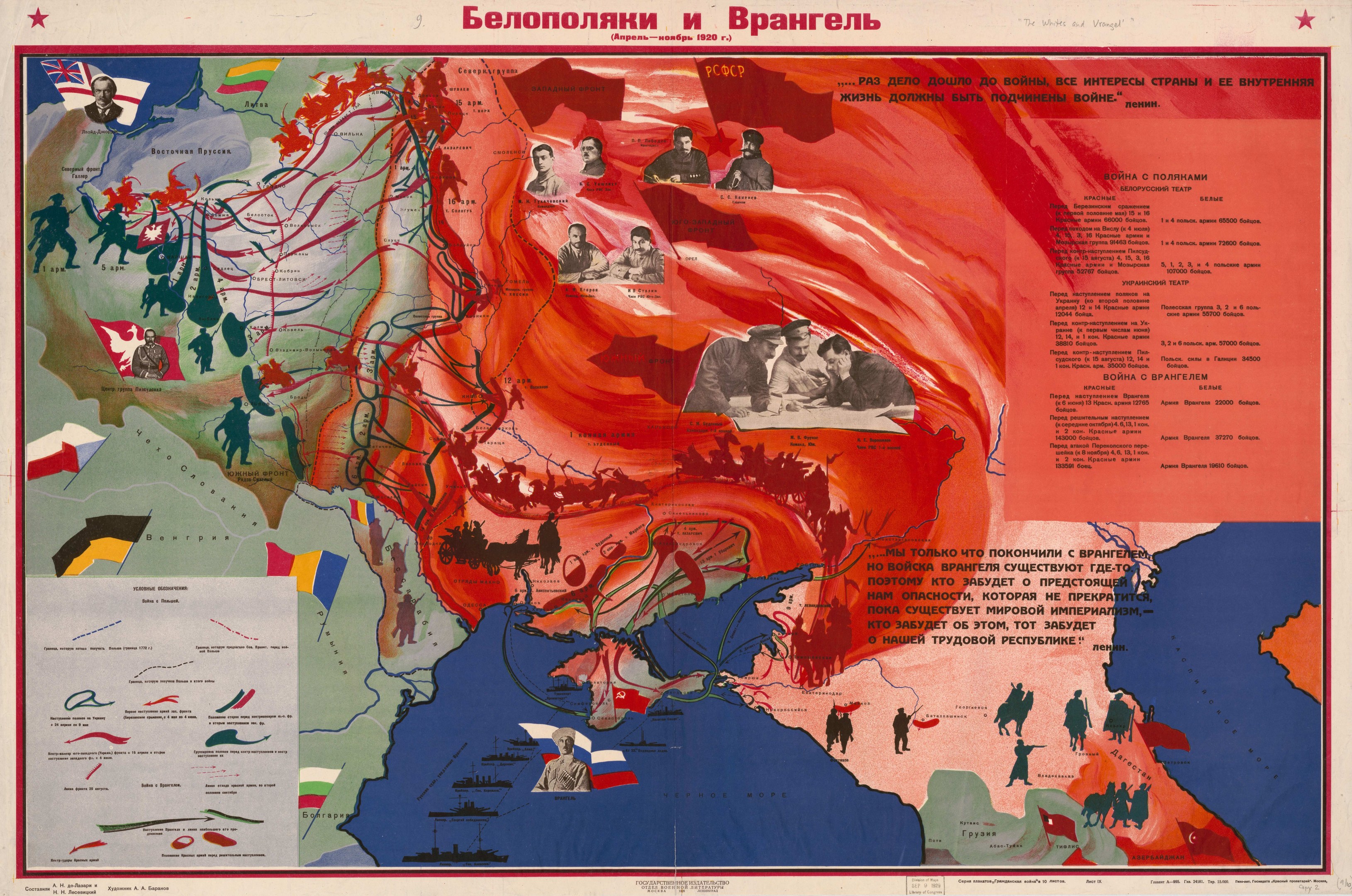 Plakat, das Karten des sowjetischen Reichs und des russischen Reichs vergleicht, mit Bildern und Texten über den Krieg